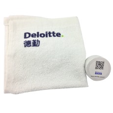 Compressed promotional towel-Deloitte